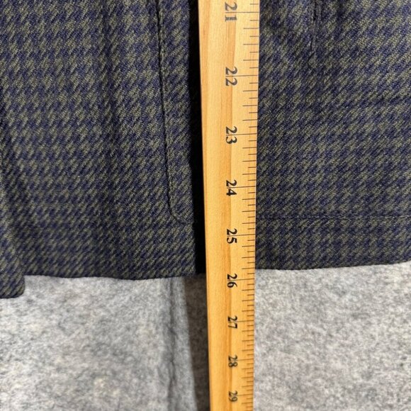 Vintage Devonshire Cream Gold Buttons Wool Houndstooth Boxy Blazer Size 14 - Picture 10 of 16